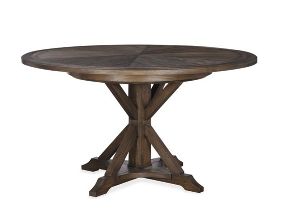 century B2H-305 - Collin 54" Round Dining Table - Brown Rustic