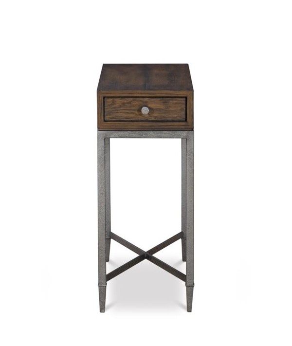 Century B2H-612 - Charles Chairside Table - Brown Rustic