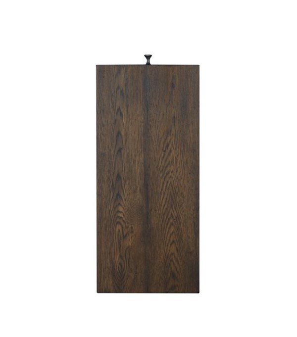 Century B2H-612 - Charles Chairside Table - Brown Rustic