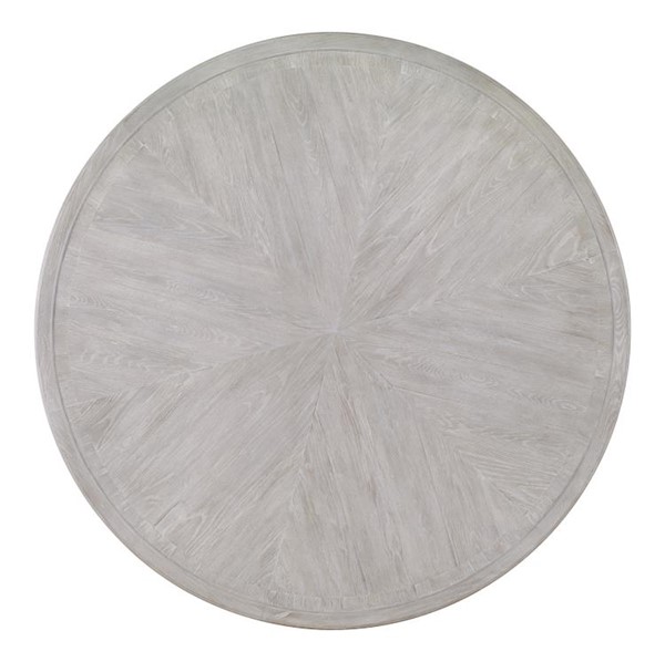Century B2W-306 - Collin 64" Round Dining Table - White Rustic
