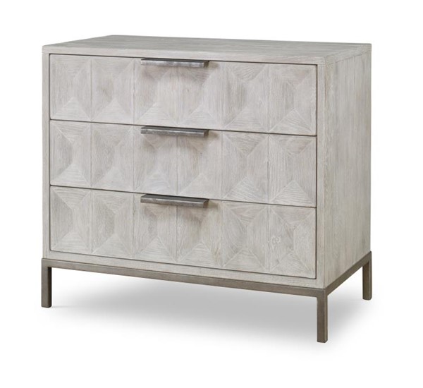century B2W-705 - Elliott Three Drawer Chest - White Rustic