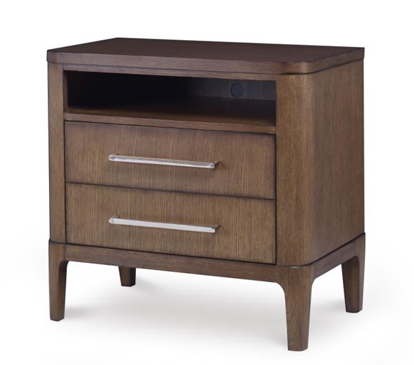 century C4H-222 - Bowery Place Two Drawer Nightstand - Bowery Cerused