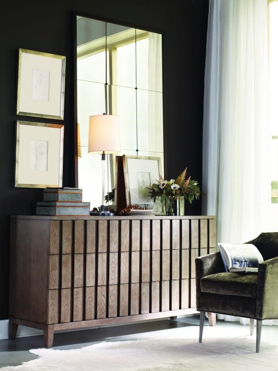 Century C5H-205 - Casa Bella Louvered Dresser - Timber Grey