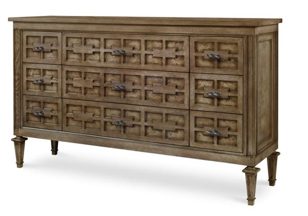 century C5H-206 - Casa Bella Burl Dresser - Timber Grey