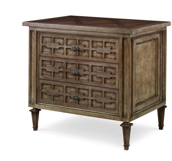 century C5H-224 - Casa Bella Three Drawer Nightstand - Timber Grey