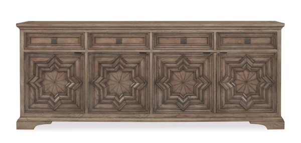 century C5H-404 - Casa Bella Carved Credenza - Timber Grey