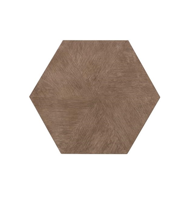 Century C5H-612 - Casa Bella Hexagonal Chairside Table - Timber Grey