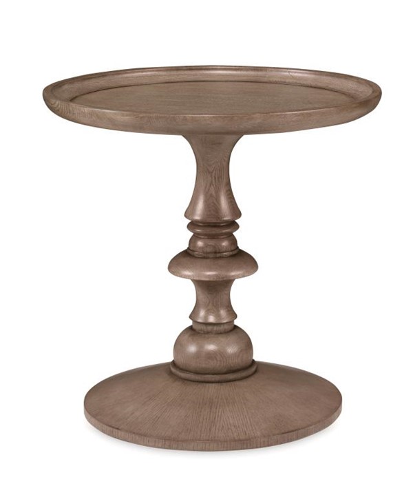 century C5H-622 - Casa Bella Turned Pedestal Table - Timber Grey