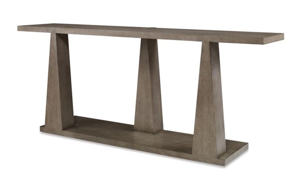 Century C5H-723 - Casa Bella Column Console Table - Timber Grey