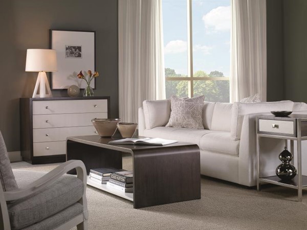 Century C6C-221 - Aria Nightstand - Brownstone/Oxford White