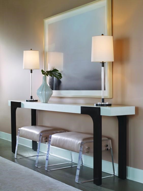 Century C6C-723 - Aria Console Table - Brownstone/Oxford White