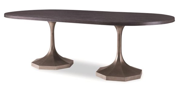 century C79-302 - Blake Silver Pedestal 96" Dining Table