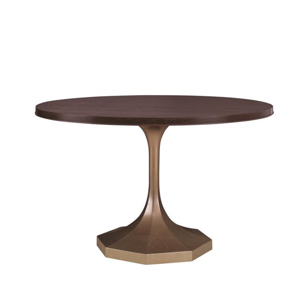 century C79-304 - Molly Gold Pedestal 48" Round Dining Table
