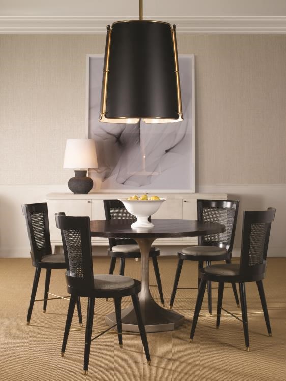 Century C79-306 - Molly Silver Pedestal 48" Round Dining Table