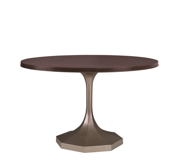 century C79-306 - Molly Silver Pedestal 48" Round Dining Table