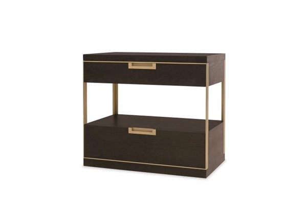 century CA3-222 - Cadence Two Drawer Nightstand - Mocha