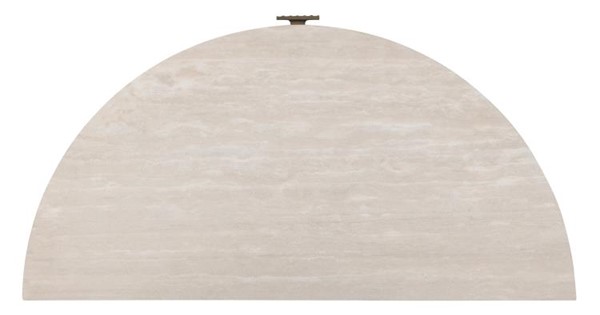 Century CBA-221M-V2 - Monterey Demilune Nightstand W/Travertine - Hawthorne Dark