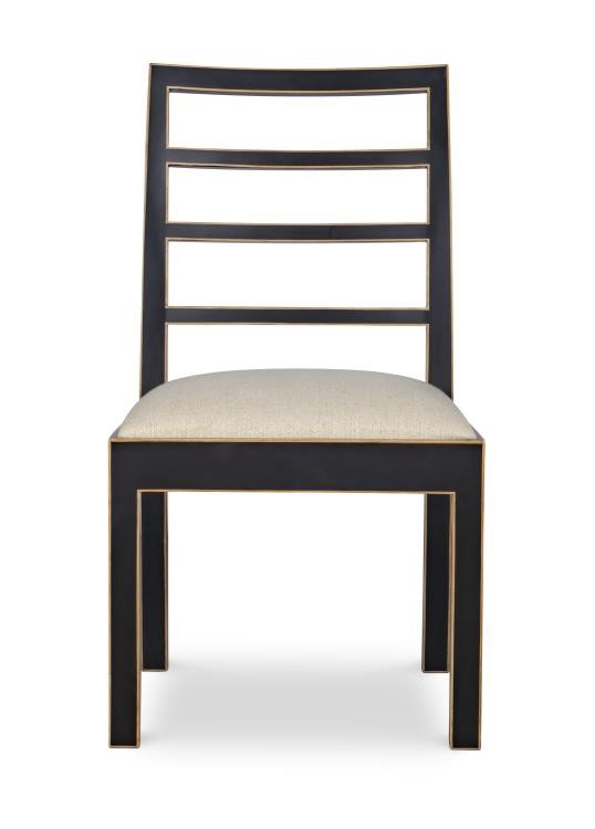 Century AE-CCU-3164S-F1 - Dara Side Chair - Black & Gold