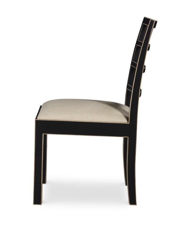 Century AE-CCU-3164S-F1 - Dara Side Chair - Black & Gold