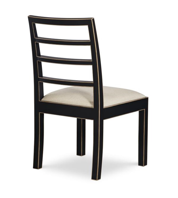 Century AE-CCU-3164S-F1 - Dara Side Chair - Black & Gold