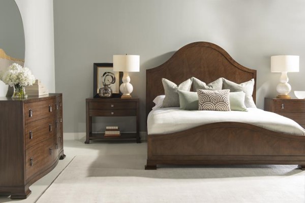 Century B1H-221 - Cline Bowfront Nightstand - Brunette