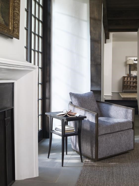 Century B2B-624 - Albert Accent Table - Black Rustic