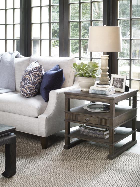 Century B2H-621 - Andrew Side Table - Brown Rustic