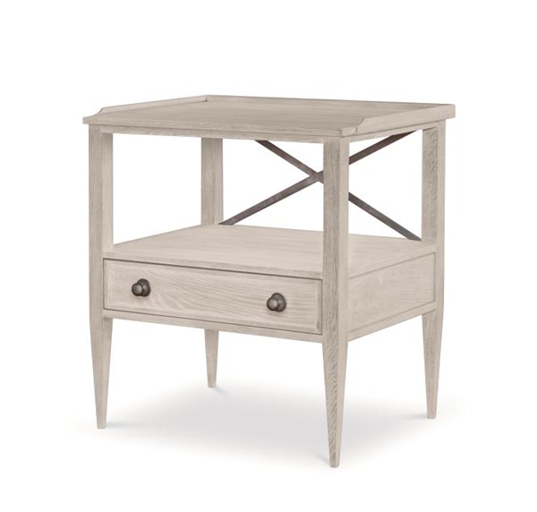 century B2W-221 - William Nightstand - White Rustic