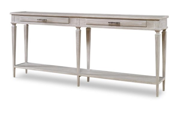 century B2W-724 - Aiden Console Table - White Rustic