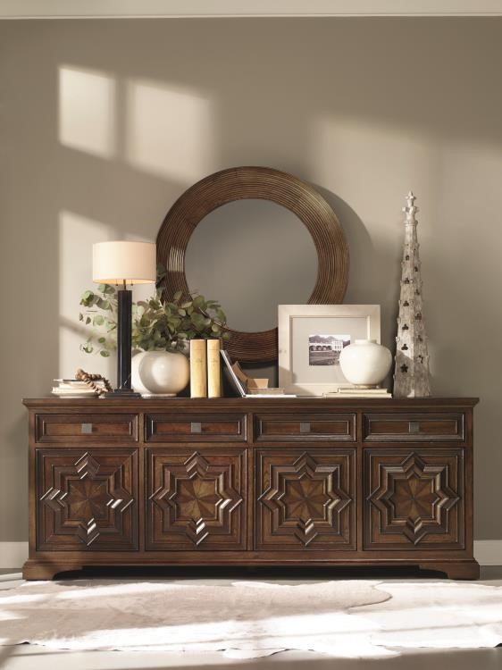 Century C5B-404 - Casa Bella Carved Credenza - Sierra