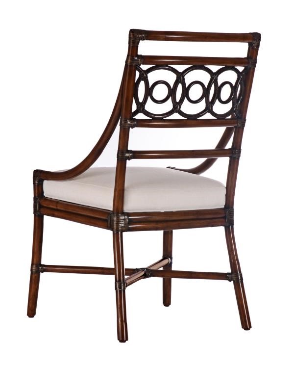 Century CT2007S-FL - Circles Side Chair-Flax