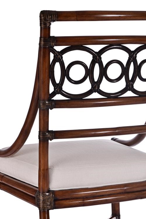 Century CT2007S-FL - Circles Side Chair-Flax