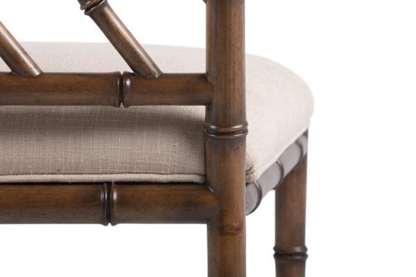 Century CT2007S-FL - Circles Side Chair-Flax