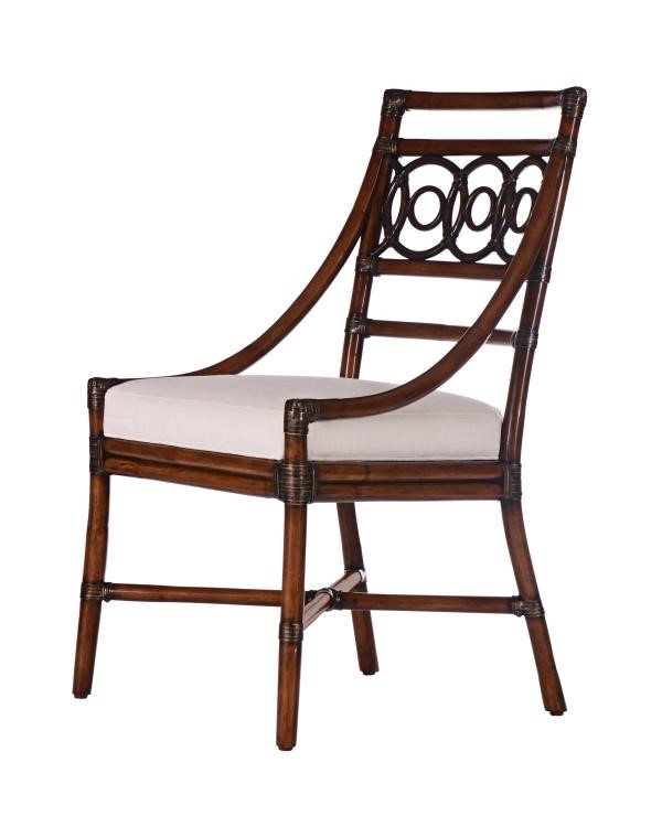 century CT2007S-FL - Circles Side Chair-Flax