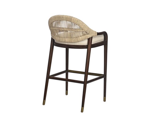 Century CT2088B - Low Back Bar Stool - Flax