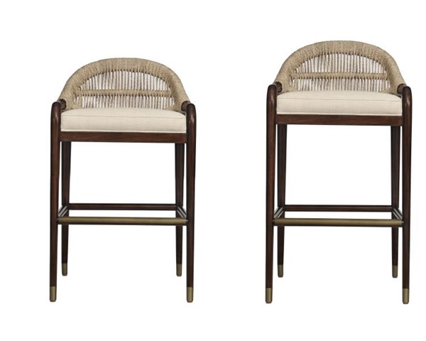 Century CT2088B - Low Back Bar Stool - Flax