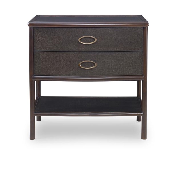 Century CT3006-BK - Canvas Nightstand-Black