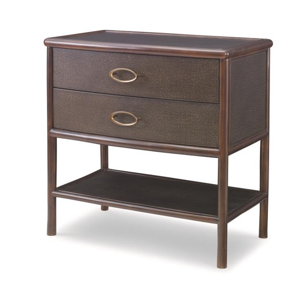 century CT3006-BK - Canvas Nightstand-Black