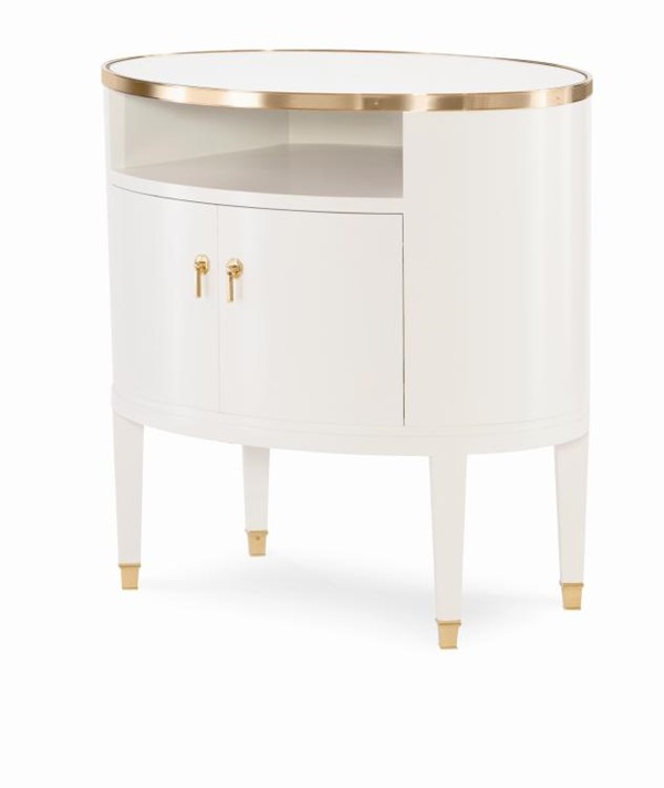 century I39-223-G - Pirouette Gold Trim Side Table