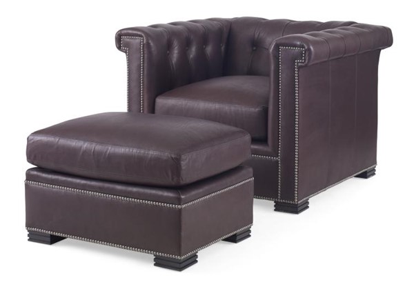 Century LR-7700-12 - Modern Chesterfield Ottoman