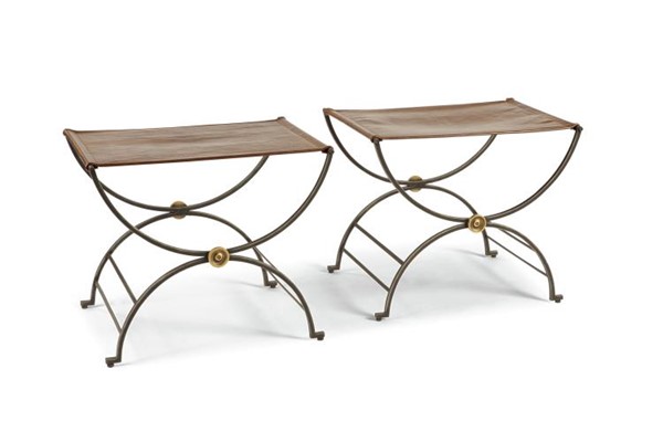 Century MN2116 - Niles Bench With Leather Seat