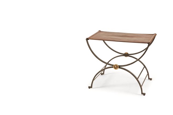 century MN2116 - Niles Bench With Leather Seat