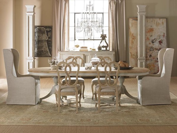 Century MN5562 - Madeline Double Pedestal Table