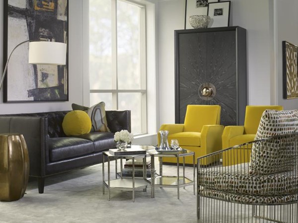 Century SF5036 - Emerge Brass Chairside Table