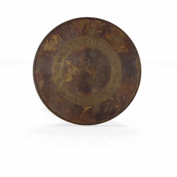 Century SF5047 - Faux Horn Ebony Chairside Table