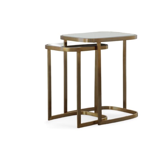 century SF6090 - Bhodi Nesting Tables - Antique Brass