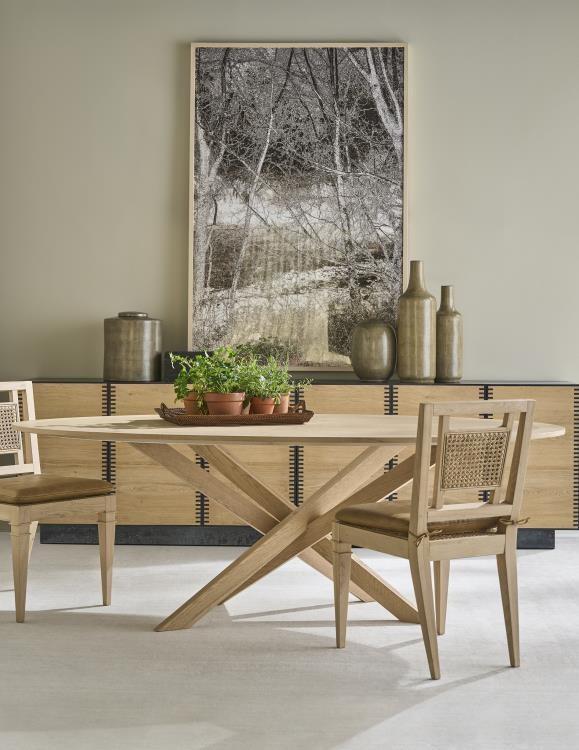 Century SF6205 - Open Sky Oval Dining Table - Natural