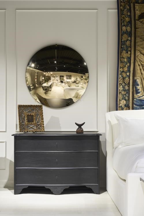 century TSA-234-V1 - Rive Gauche Convex Mirror - Gold