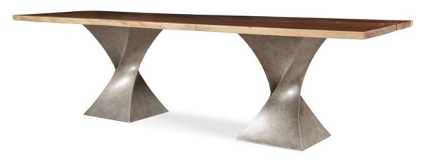 century CR9-1-108-G-978 - 108" Guan. Slab Dining Table - Twist Base