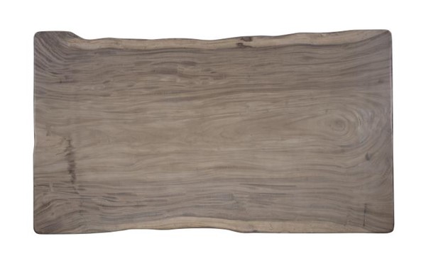 Century CR9-1-86-G-970 - 86" Guan Slab Dining Table - Cast Iron Strap Base